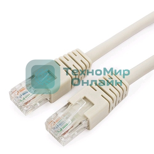 Патч-корд UTP Cablexpert cat.6, 5м, литой, многожильный, серый