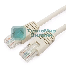 Патч-корд UTP Cablexpert cat.6, 5м, литой, многожильный, серый