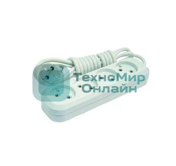 Удлинитель Makel 4х3 м без заземл. 10А IP20