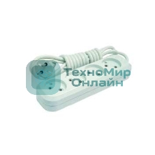 Удлинитель Makel 4х3 м без заземл. 10А IP20