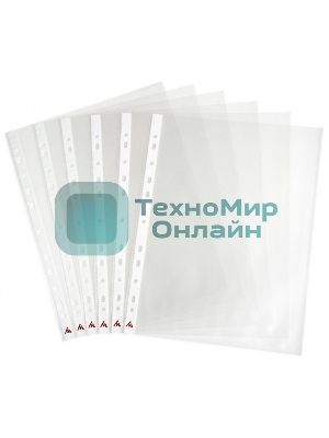 Папка-вкладыш Бюрократ СуперЛюкс -060GSLUX глянцевые А4+ 60мкм (упаковка: 100 шт)