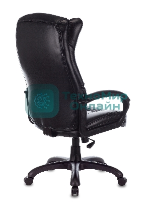 Кресло Бюрократ CH-879N Leather Venge черный, экокожа