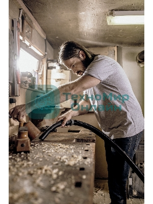 Строительный пылесос Karcher WD 3 P S V-17/4/20 желтый, 1000 Вт, уборка сухая/сбор воды, пылесборник мешок/контейнер, 17 л