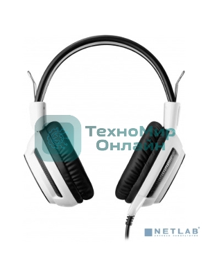 Проводные наушники Oklick HS-G300 белый/черный, полноразмерные, Jack 3.5 мм