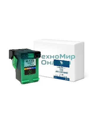 Картридж струйный NVPrint 135 (NV-C8766HE) Color для HP DJ 5743/6943, OJ 6313 (21мл) совместимый