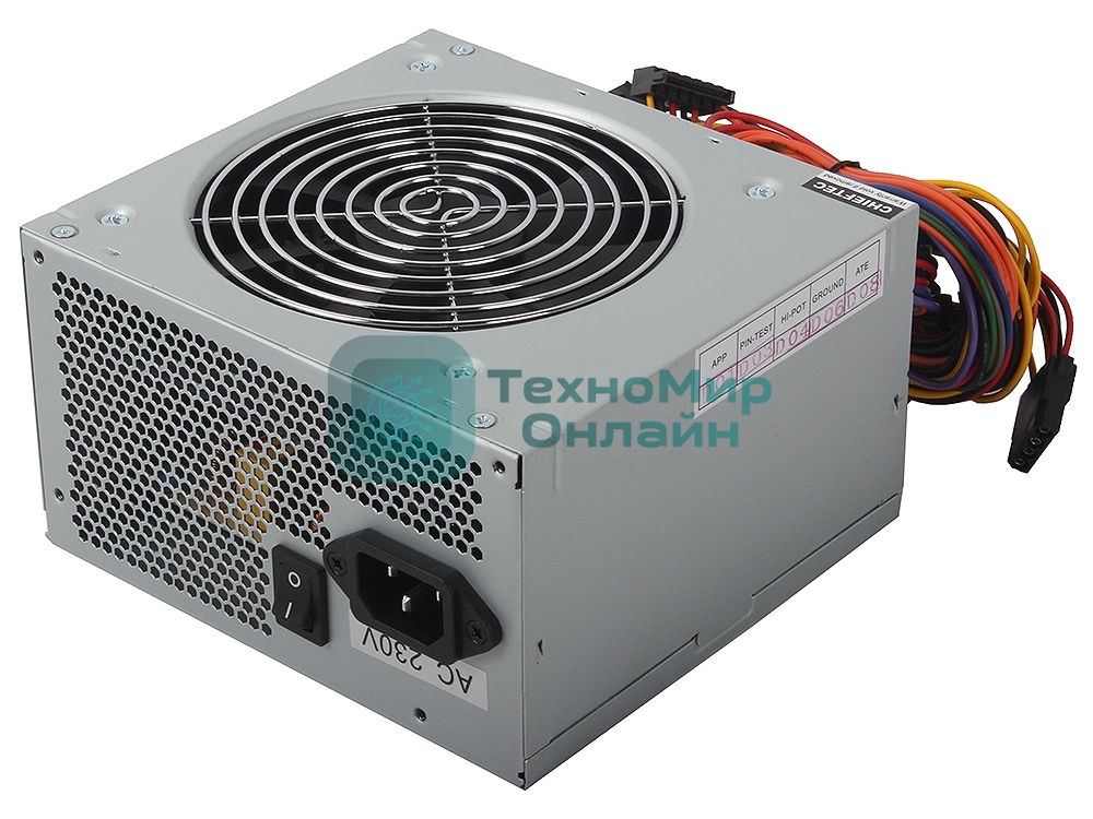 Блок питания Chieftec GPA-400S8 OEM, 400Вт, 80 PLUS, 120мм, серый