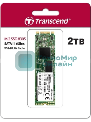 Накопитель SSD Transcend MTS830S, 2Tb, M.2 SATA III, R/W 560/520