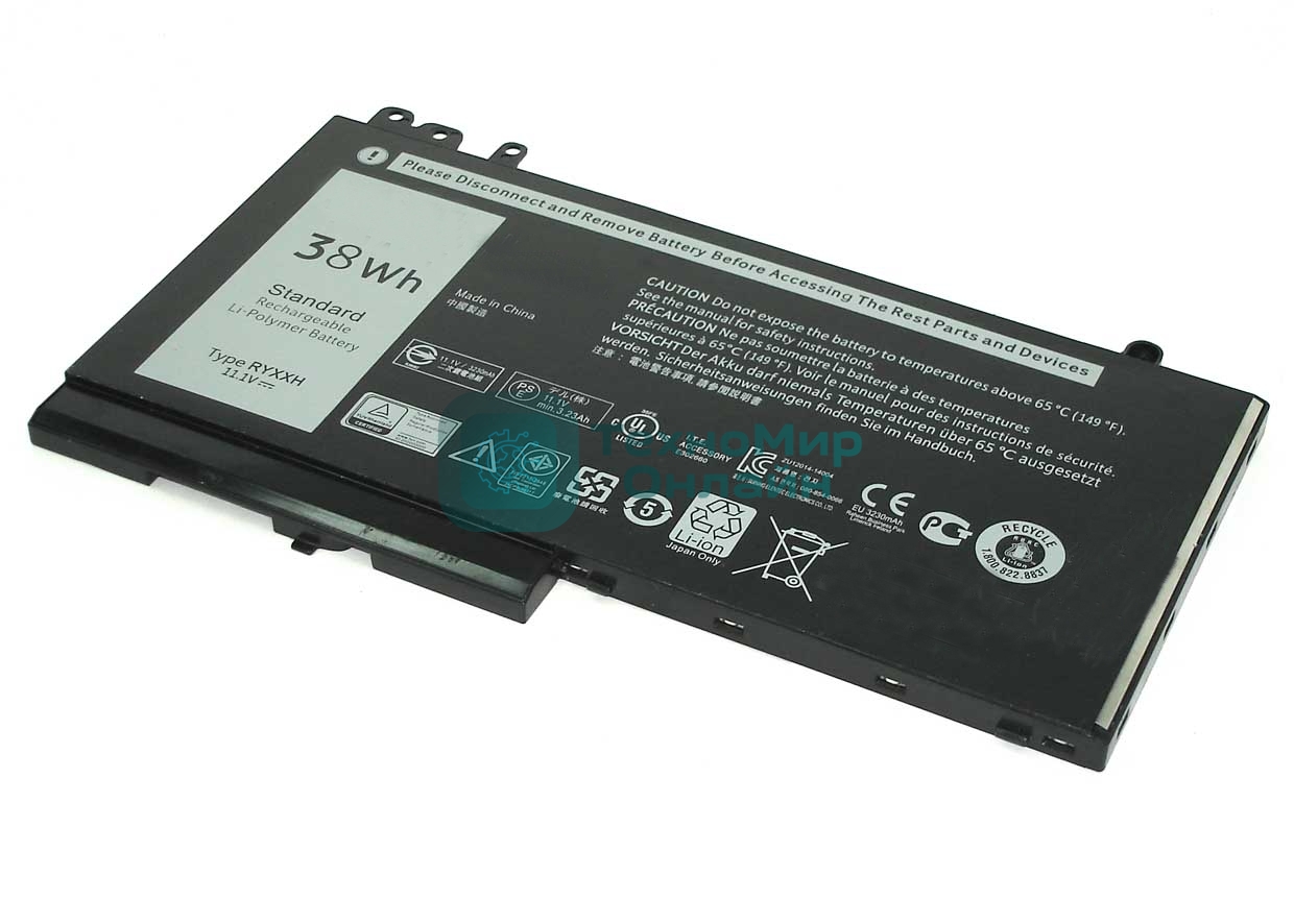 Аккумулятор для Dell Latitude E5250, 38Wh, 11.1V, Dell