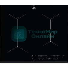Индукционная варочная панель Electrolux индукционная, 60 см, распознавание наличия посуды, черный