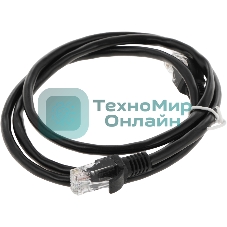 Патч-корд Premier PP12-1M/BK 1000Гбит/с UTP 4 пары cat.5E CCA molded 1м черный RJ-45 (m)-RJ-45 (m)