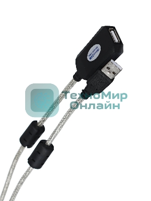 Кабель-адаптер VCOM VUS7049-20M USB2.0-repeater, удлинительный активный <Am-->Af 20м