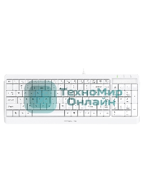 Комплект клавиатура+мышь A4Tech FStyler F1512 проводной, USB, 1200 DPI, белый