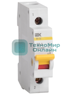 Выключатель нагрузки (мини-рубильник) IEK MNV10-1-020 ВН-32 1Р 20А