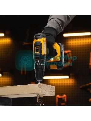 Дрель-шуруповерт Denzel CID-18-0, 18 В, 0 Ач, 30 Нм, щеточный, ударный