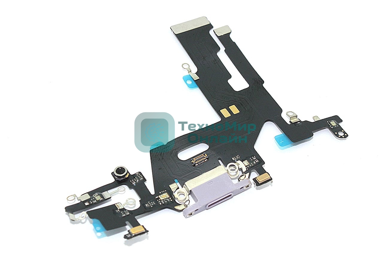 Шлейф разъема питания для iPhone 11 фиолетовый