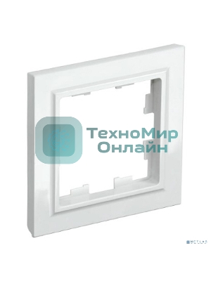 Рамка 1-мест. IEK BRITE РУ-1-БрБ белый