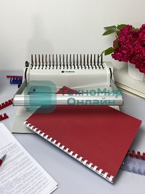 Переплетчик Heleos БП-16 A4/перф.16л.сшив/макс.500л./пластик.пруж. (6-51мм)