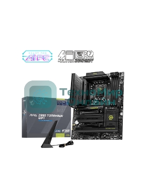 Материнская плата MSI MAG Z890 TOMAHAWK WIFI, LGA 1851, Intel Z890, 4xDDR5, 4xSATA, 4xM.2, 1xPCIe 5.0 x16, 2xPCIe 4.0 x4, 1xHDMI, 2xUSB-C Thunderbolt 4, 1xUSB-C 3.2 Gen 2, 3xUSB-A 3.2 Gen 2, 4xUSB-A 3.2 Gen 1, 1x 5Gb LAN, 2x3.5 мм, 7.1, ATX