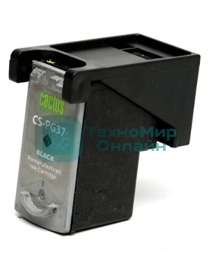 Картридж струйный Cactus CS-PG37 черный (9 мл) для Canon Pixma iP1800/iP1900/iP2500/iP2600/MP140/MP190/MP210/MP220/MP470/MX300/MX310a