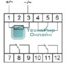 Реле промежуточное PK-3P (монтаж на DIN-рейке 35мм 220В 50Гц 3х8А 3NO/NC IP20) F&F EA06.001.023