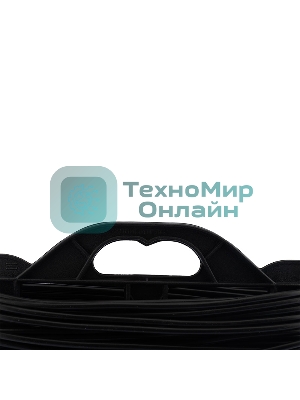 Удлинитель-шнур на рамке PROconnect ПВС 2х0.75, 30 м, б/з, 6 А, 1300 Вт, IP20, черный