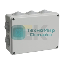 Коробка распаячная ОП 190х140х70 IP55 КМ41244 RAL7035 (10 гермовводов) IEK UKO11-190-140-070-K41-55