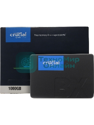 Накопитель SSD Crucial BX500, 1Tb, SATA III, 2.5