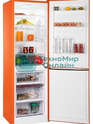Холодильник Nordfrost NRB 152 Or оранжевый двухкамерный 205/115л морозилка снизу