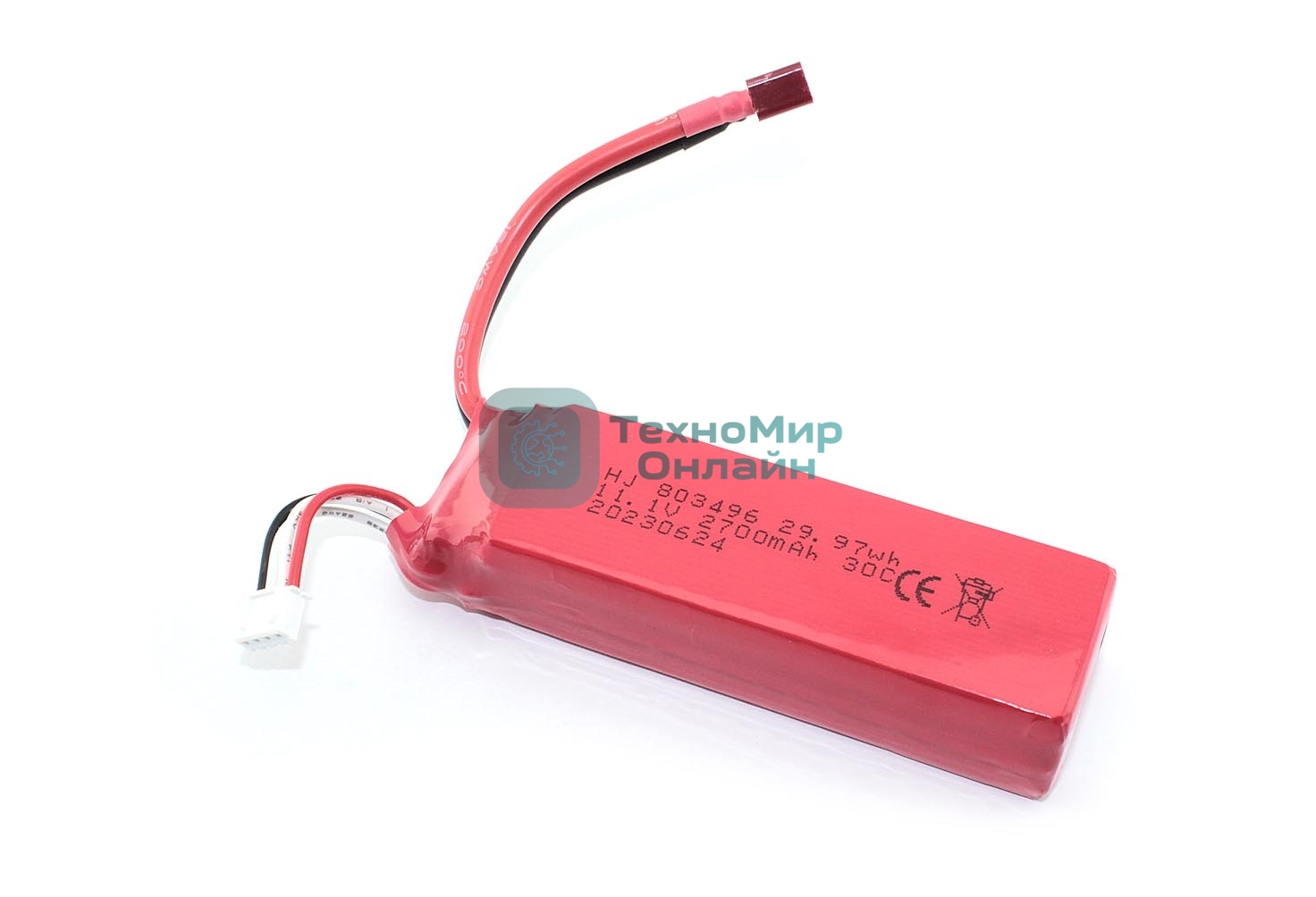 Аккумулятор Li-Pol 11.1V 803496 2700mAh разъем T-Plug