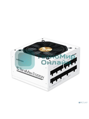 Блок питания Zalman TeraMax II WH Retai (ZM1200-TMX2 WH), 1200Вт, 80 PLUS Gold, 120мм, модульный, белый