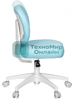 Кресло Cactus CS-CHR-3594BL голубой, ткань, 75 кг, механизм качания