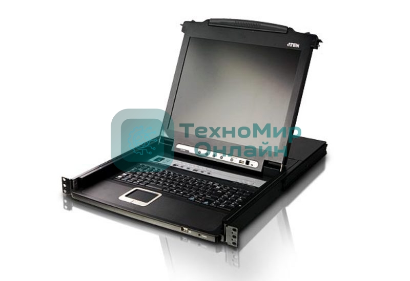 Kvm консоль ATEN SINGLE RAIL 16P PS/2-USB LCDKVMP 17INCH (CL5716MR)