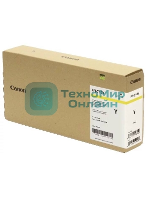 Картридж струйный Canon PFI-710 Y 2357C001 желтый (700 мл) для Canon TX-2000/TX-3000/TX-4000