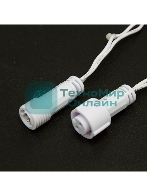 Гирлянда Neon-night Нить 10м, постоянное свечение, белый ПВХ, 230В, красный