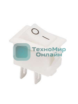 Выключатель клавишный Rexant 250V 3А (2с) ON-OFF белый Micro