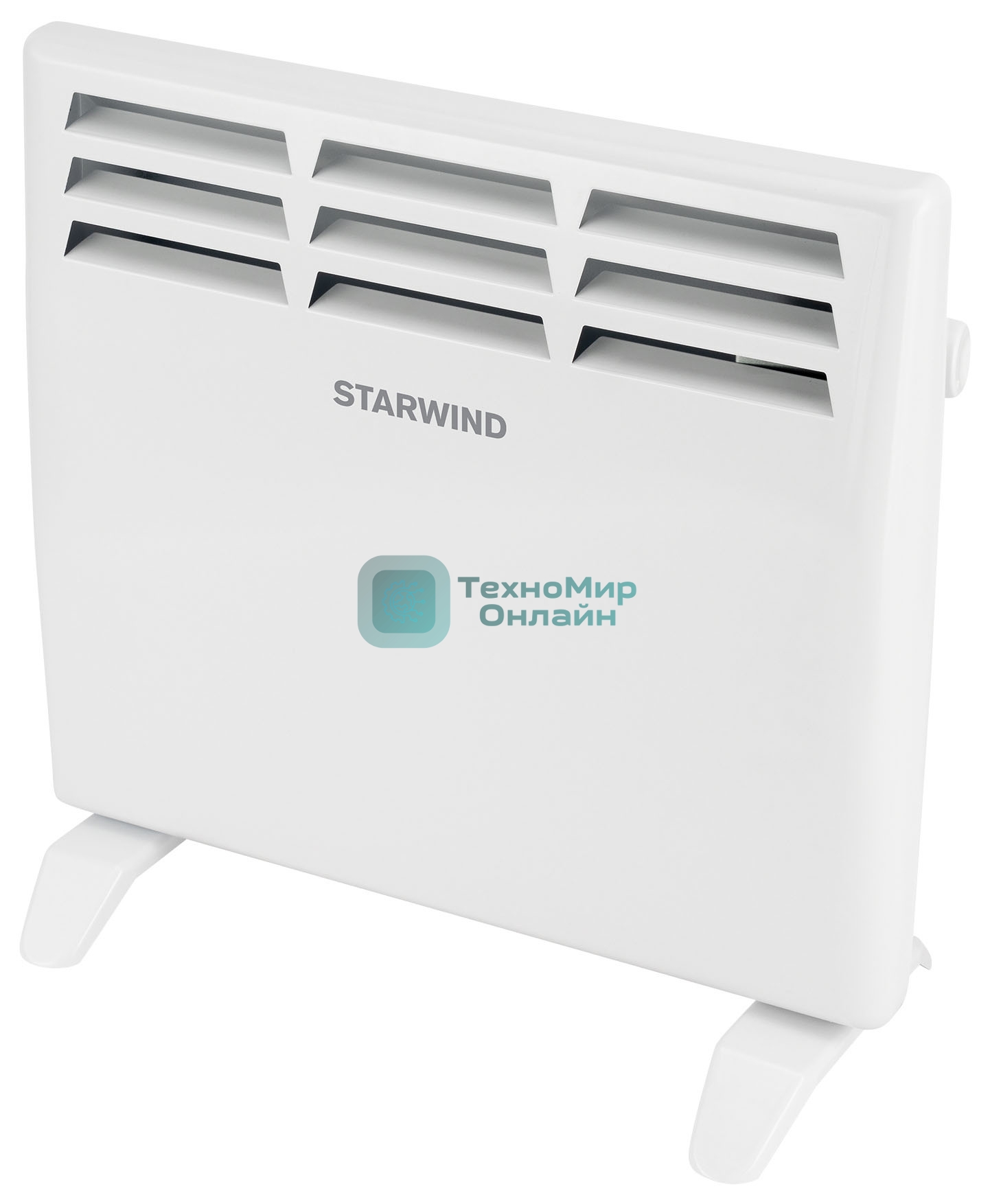 Конвектор электрический Starwind SHV1010 белый, 1000 Вт, 15 м2, термостат