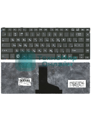 Клавиатура для ноутбука Toshiba L800 L830 черная с черной рамкой