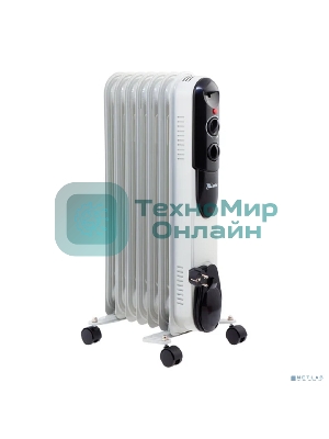 Обогреватель масляный MTX OCH-1500, белый, 1500 Вт, 15 м2, термостат