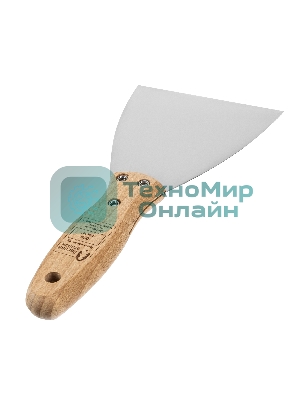 Шпательная лопатка Matrix из нержавеющей стали, 100 мм, буковая рукоятка, EFP