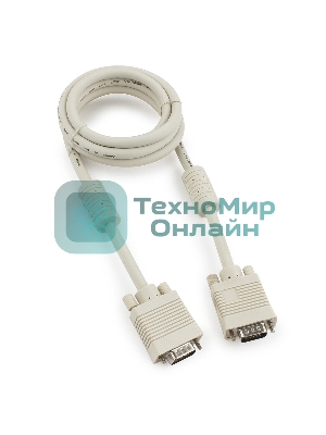 Кабель Gembird/Cablexpert VGA Premium,15M/15M,1.8м, тройной экран, феррит.кольца, пакет