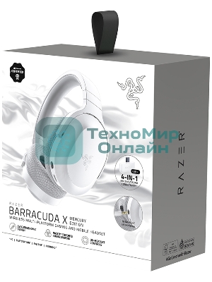 Гарнитура Razer Barracuda X Headset 2022 Mercury White/ Razer Barracuda X Headset 2022 Mercury White