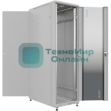 Шкаф серверный NTSS Премиум (NTSS-R42U60100GS) напольный 42U 600x1000 мм пер. дв. стекл. металл 900 кг серый IP20 сталь