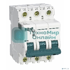 Выключатель автоматический модульный DEKraft 3п C 50А 4.5кА ВА-101 11083DEK