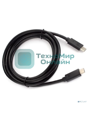 Кабель для зарядки ExeGate EX-CCP-USBC-CMCM-1M (USB Type-Cm/Cm, 3A, 60W, 1м)