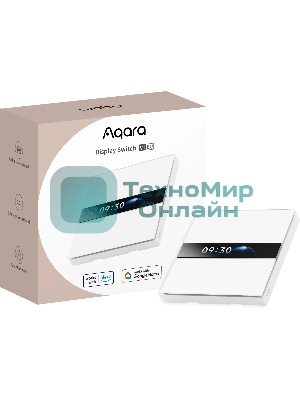 Выключатель умный Aqara V1 EU 4-хкл. с нейтралью белый (WS-K02D)
