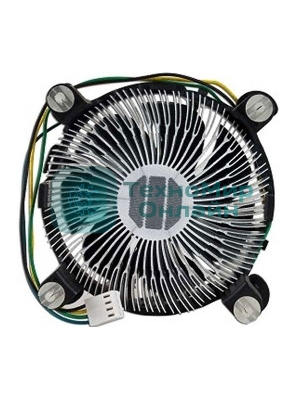 Кулер Intel E97379серебристый/черный 90мм алюминий 2500rpm 27db 4-pin 73W 58мм