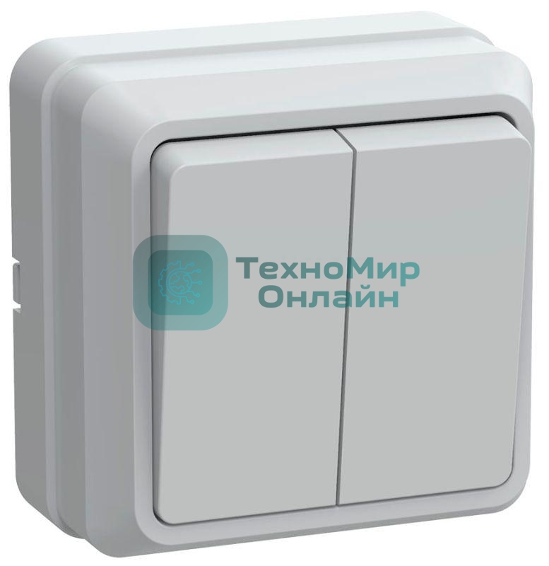 Выключатель IEK EVO20-K01-10-DC ВС20-2-0-ОБ 2кл 10А откр.уст. ОКТАВА (белый)