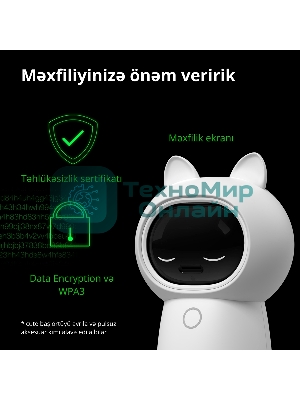 Камера AQARA Camera Hub G3/Камера+ управления/Управление жестами/Камера 360/2K 2304х1296p/Протокол связи:Zigbee/WiFi/Питание:USB-C/белый CH-H03