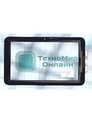 Сенсорное стекло (тачскрин) для HP Pro Slate 10, черное
