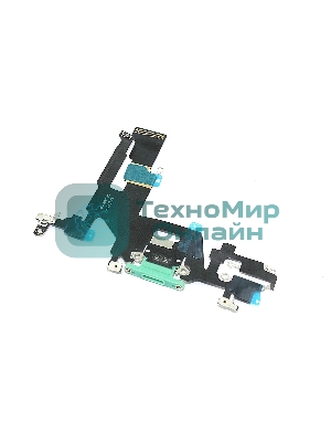 Шлейф разъема питания для iPhone 11 зеленый